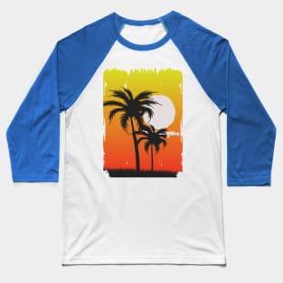 Palm sunset Baseball T-Shirt